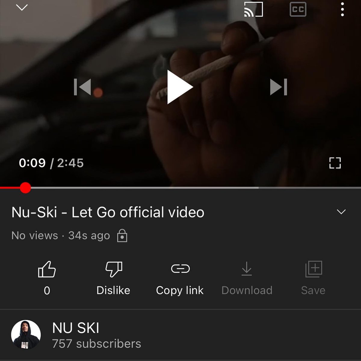 big_nuski's tweet photo. Let Go video out now ‼️ Run it up &amp; help me get 1,000 subscribers ‼️🚀 shoutout @DaShooter23 🎥🖤
#Letgoofthebs #loveyourz #rvahiphop https://t.co/AKyZCPqdFD
