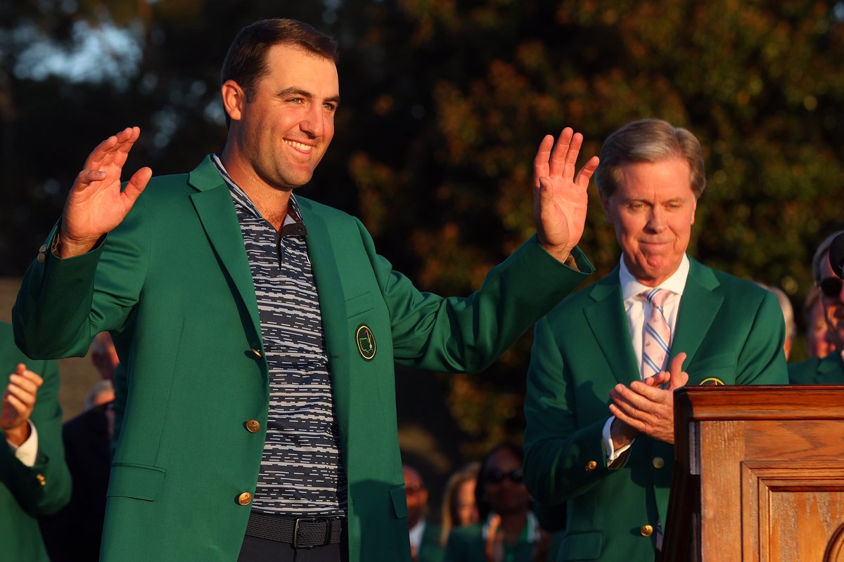 Green looks good on you Scottie!

Congrats champ – see you in June ⛳️🎸🍔