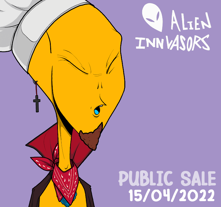 alieninnvasors's tweet photo. This week will start the public sale! take a look at the project in the official site ang get your alien! https://t.co/T4C5c5mvvf