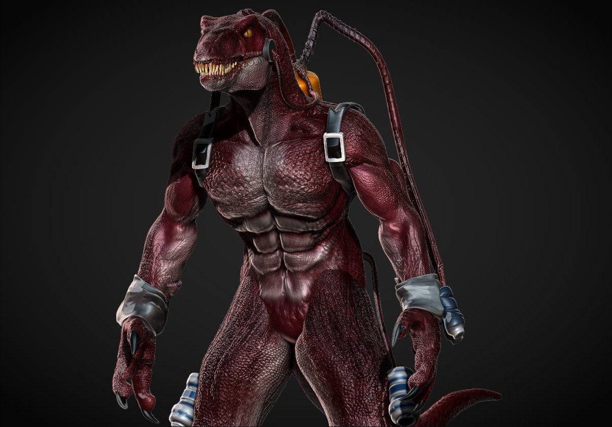 vankev's tweet image. resculpt of extreme dinosaur raptors #Spittor 

#3D #zbrush #retro #extremedinosaurs #dinosaurs #sculpture