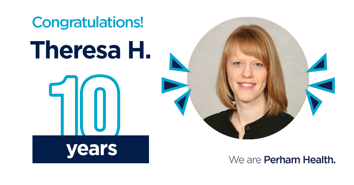 PerhamHealth's tweet photo. 🎈🎉 Help us give a big congrats to Theresa on 10 years with #PerhamHealth - congratulations, Theresa! 🎉🎈 https://t.co/TWKAh8Z3d6