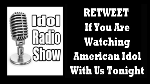 IdolRadioShow's tweet photo. Retweet if you are watching #americanidol with us tonight @AmericanIdol https://t.co/I3pDsIPsi1