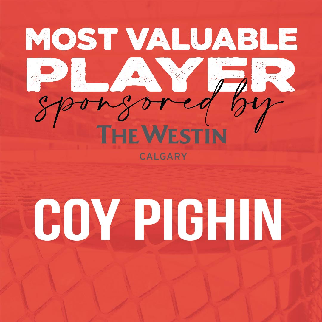 The Tournament MVP for the 2021-22 Mac’s Tournament presented by <a href="/circlekcan/">Circle K Canada</a> is Coy Pighin from <a href="/YHA_Lions/">YHA_Lions</a>! 

Thank you to the <a href="/WestinCalgary/">The Westin Calgary</a> for sponsoring the award