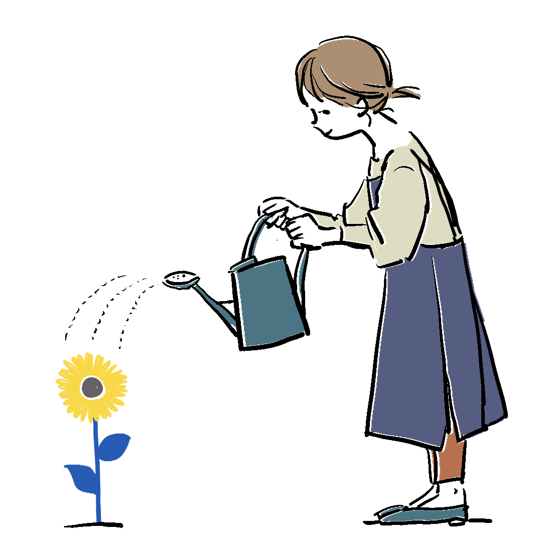 HaluSgreen's tweet photo. 植物の育つ力って勇気付けられるよね
世界は騒がしいけど、季節が訪れると決まって芽を出し葉を出し花を開く
色々な願いを込めて #sunflowerfromjapan
#イラ通 #シンプルイラスト #線画 #cutepop #illustration https://t.co/ogBxuh06lv