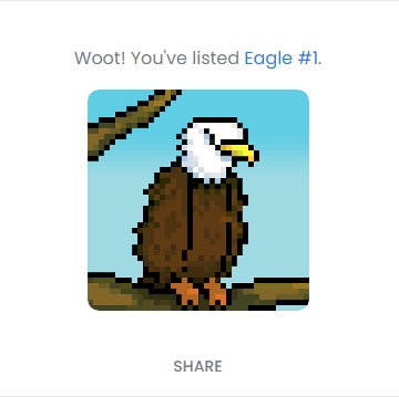 CustomizEagles's tweet photo. The Eagle #1 is Listed! 🦅

Type: Common
Price: 0.0016 ETH
NO GAS FEE

link in profile

#nft #nfts #nftcommunity #nftcollector #nftcollectors #nftcollectibles #opensea #nftcollection #nftart #nftartwork #nftartist #customizeagles https://t.co/U9AH6KzBXd