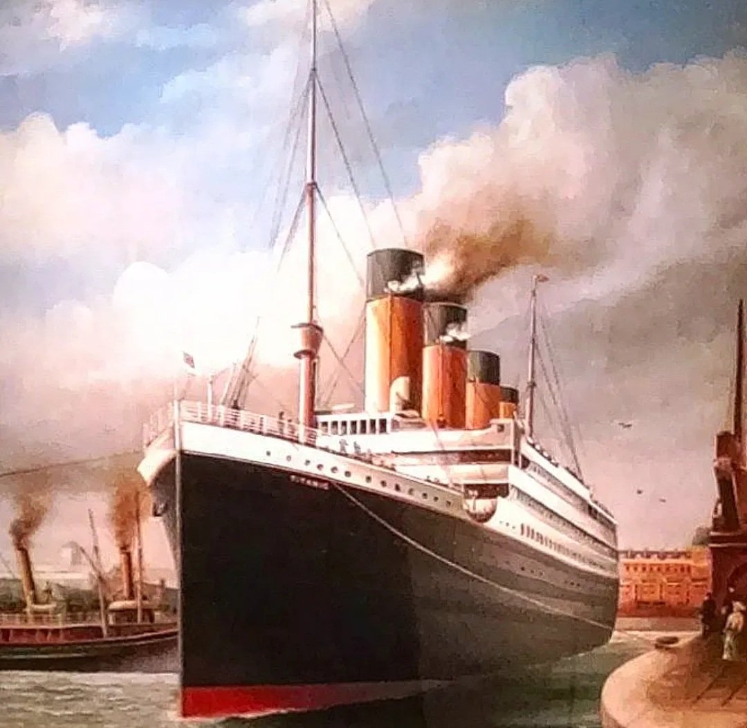 RolandoAndow's tweet photo. Hoy, hace 110 años, zarpó el Titanic en su viaje inaugural desde Southampton. ¿Sabías que más de 10,000 trabajadores participaron en su construcción y se tardaron 2 años en terminarlo?

En el SeaCity Museum, en Southampton, podrás apreciar esta pintura y conocer su historia. https://t.co/WbDJizCRHt