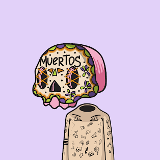 BecauseManNFT's tweet photo. BLUECHIP! Plain as the word on my face! 😆💀#vivalosmuertos 
@los_muertosNFT 
#Losmuertos https://t.co/ScaYpWI4d8
