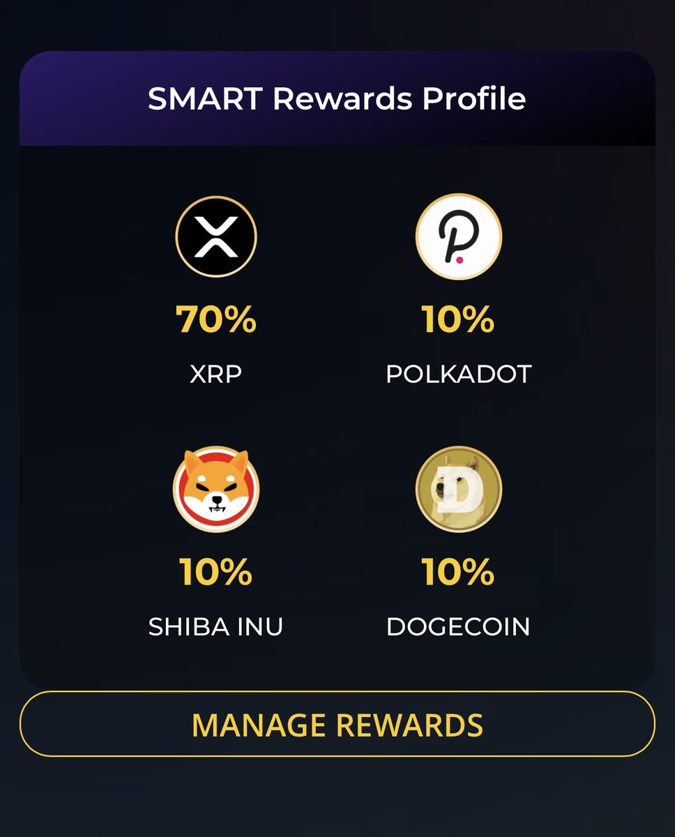 VickRocketFi's tweet photo. New dApp update just went live. Your SMART Rewards were reset to BUSD since we had to do other bug fixes/updates as well. 

We added @dogecoin @Shibtoken @Polkadot @ethereum and #bitcoin to the SMART reflections pool. (Pegged)

Exciting stuff up ahead! 🚀 
#100xGems #BNB #DeFi https://t.co/U6rO7QDL26