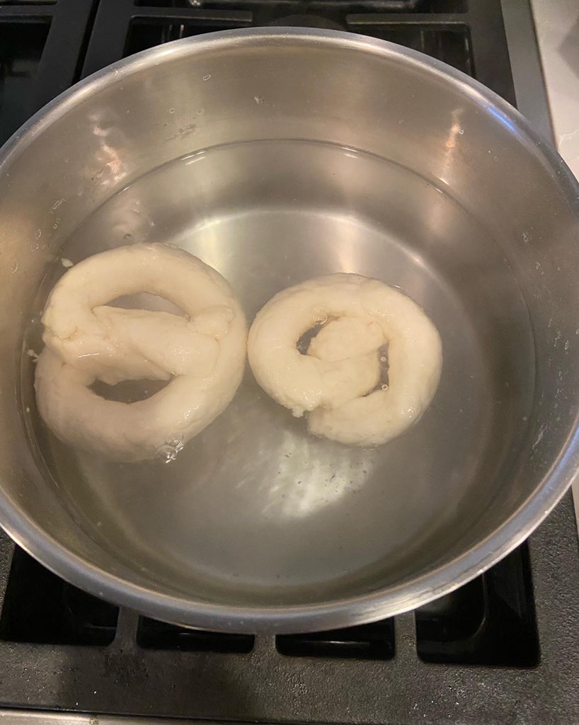 CharleneGroome's tweet photo. My girls and I made pretzels! We made a batch of #glutenfree ! And, they taste good. 
#gfbaking 
#celiacfriendly 
#SundayFunday 
#sundayvibes https://t.co/r8oP7XfOkt