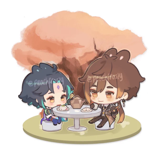 Let's take a break 🫖 

Last minute standee for my store reopening because I love them so much🥹💗#zhongxiao 