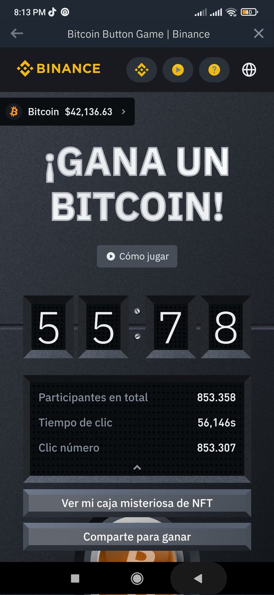 reynaldo1899's tweet photo. Espero ser un ganador #BitcionButton #Binance https://t.co/xDmOUxcLwr