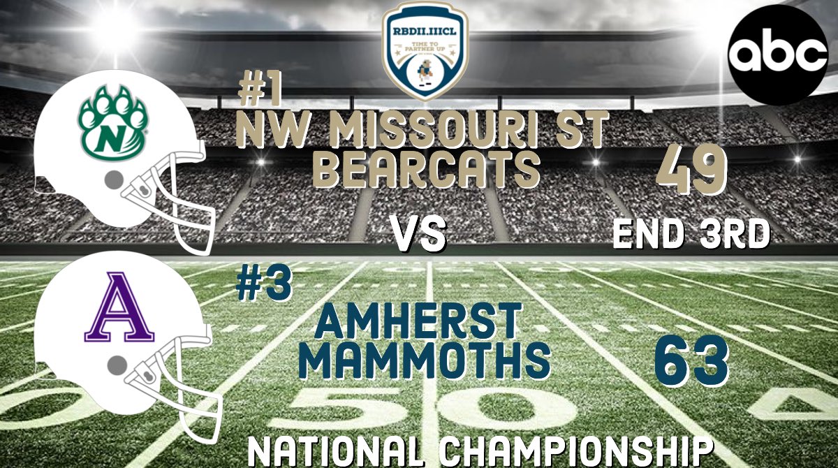 Back to the action as Amherst starts to pull away from Northwest to end the 3rd! Can Northwest mount a comeback or will Amherst be the first team in league history to pull the three peat?