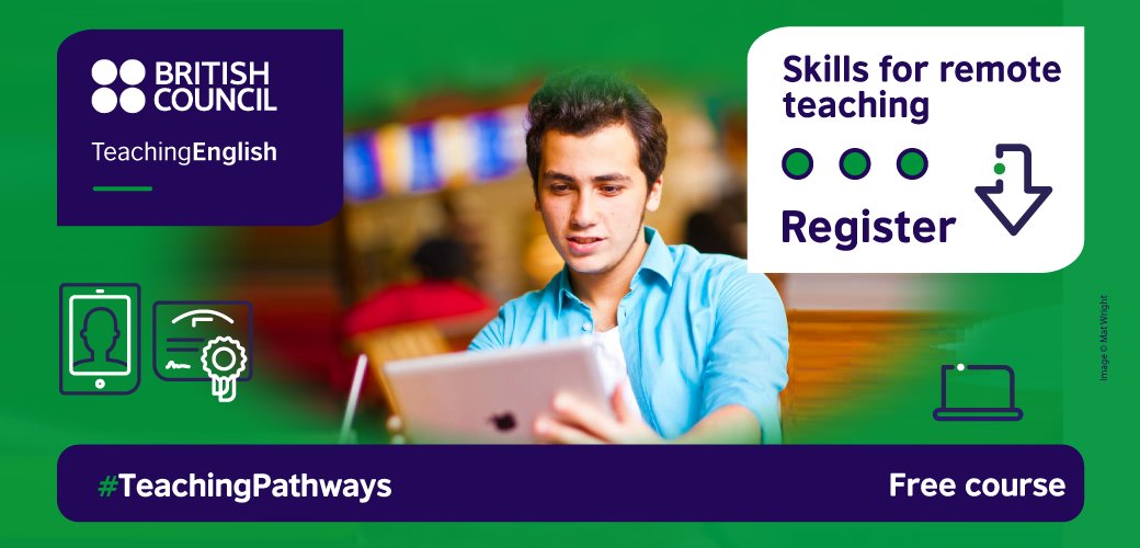 Looking to build on the remote teaching skills you've learned from the last couple of years?
Sign up now for our professional development course to access free training content over five weeks. 
Find out more here: teachingenglish.org.uk/article/teachi…
#TeachingEnglish #TeachingPathways