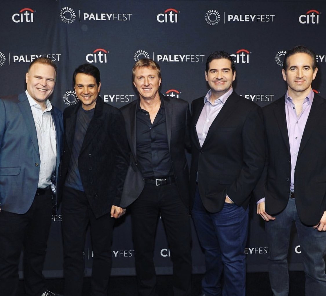 WilliamZabka's tweet photo. Great Friday night @paleycenter with team @CobraKaiSeries — thx to the fans for coming out! 🦅👊🏻🥋 https://t.co/fbpFheYMm5