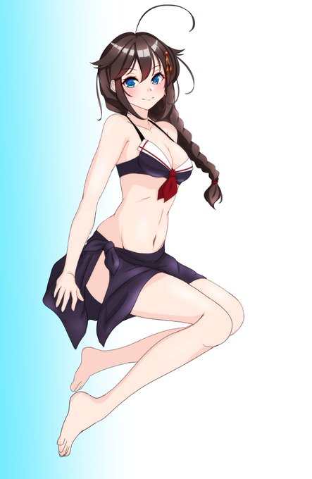 水着時雨全身Ver (*'ω`*) 