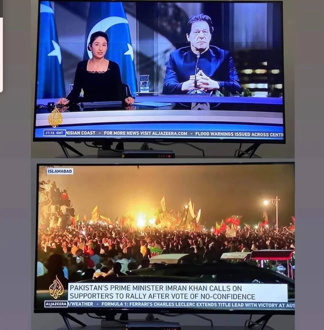 ShahanZafar7's tweet photo. Pakistani Media: I won't cover protests. 
Meanwhile International media like Al-Jazeera, Fox and BBC: No worries bro! International interests deserve international coverage!
#Vigo #ImranKhan #BajwaSurrender 
#imrankhanPTI #امپورٹڈ_گورمنٹ_نامنظور https://t.co/IHrK3HAvfF