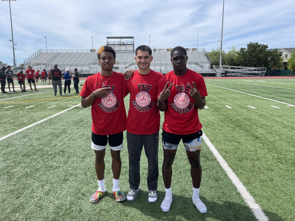 jacobwasso11's tweet photo. Great day @westcoastpreps_ camp! @TaylorEdmon_ was 🔒 💯 @SamajeFeathers1 won WR MVP and I won overall offensive MVP🏆 let’s go Falcons 🏈 
@CoachMusgrave @PGregorian @ZachWerlinger @BrandonHuffman @MLUYFI @BobbyFresques @CodyHawkins @Provinggroundsp https://t.co/BDaBn0qMKA