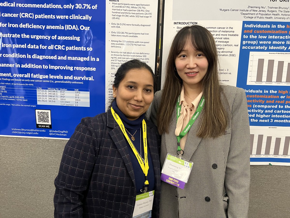 UnderDogPhD's tweet photo. Attended my first in-person @BehavioralMed meeting after almost 3 years into the pandemic! Got to present 🚨three🚨exciting papers at the poster sessions with colleagues and collaborators @Zaylpzz @DrCHeckman from @IndianaUniv and @RUCancerPrevRes https://t.co/LIx6FADg9J