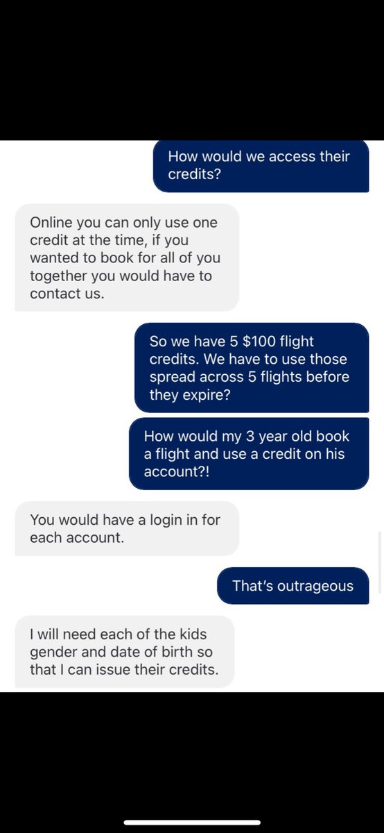 hammertweet10's tweet photo. (1/3) @JetBlue  customer service is 💩 #JetBlue https://t.co/G4Ox6LAgDX