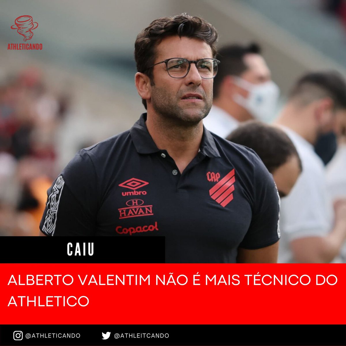 athleitcando's tweet photo. Após derrota por 4x0 pro São Paulo, Alberto Valentim deixa o Athletico! https://t.co/KRwiVXjBIj