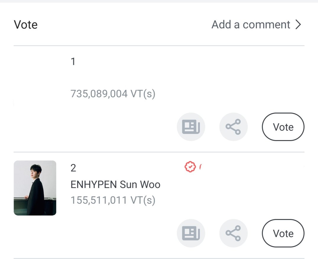 ENkey_city's tweet photo. [📢] FANPLUS • 'June Birthday + Debut Vote' 

🥈SUNOO - 155,511,011 VT(s)

#선우 #엔하이픈_선우 #SUNOO #ENHYPEN_SUNOO #엔하이픈 #ENHYPEN @ENHYPEN @ENHYPEN_members https://t.co/TbuK92lMyd