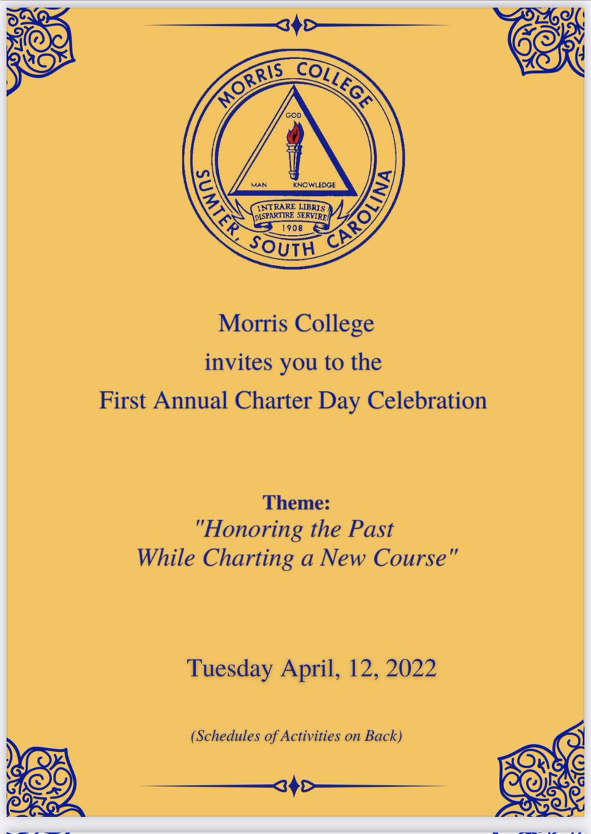 therosholive's tweet photo. .@KaylandWLTX Street Squad Sumter Alert! Morris College celebrates Charter Day Tuesday with ribbon cutting on new cyber security college. #sctweet #hcbunews https://t.co/h4dpbvNPF0