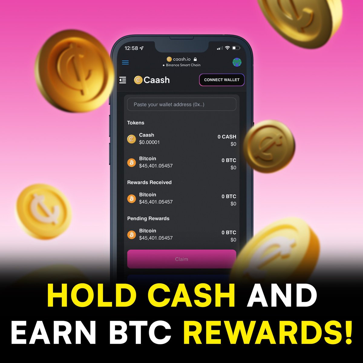 CaashDAO's tweet image. 1 hour till launch! 🥳

Buy $CASH, earn $BTC. 😎