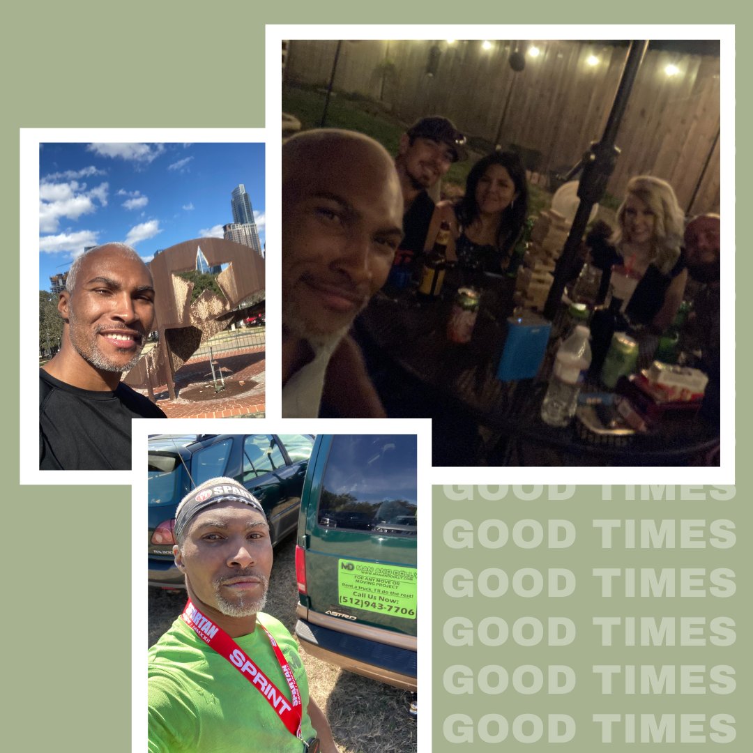 William_Chilton's tweet image. -Hanging Out with my friends in SA
-A Great Time Exploring my city(Austin)
-Exausted after running in a 5K Obstacle Mud Run