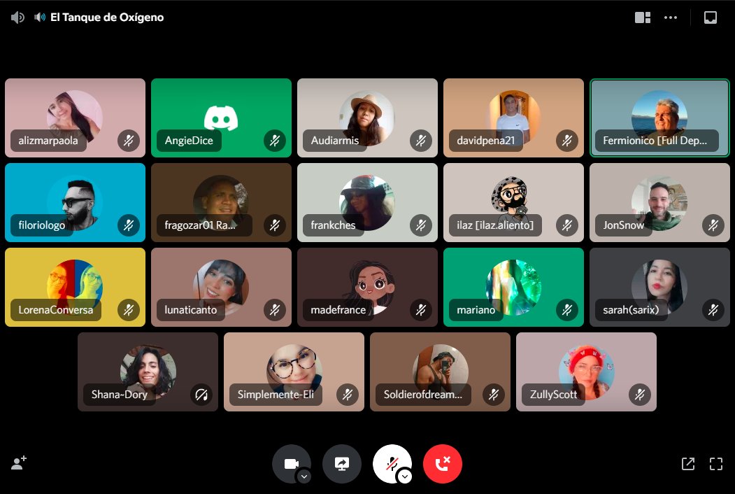 Dimeilaz's tweet image. ¡Como todos los Domingos de #EspaWOW! Estamos a casa llena en el Discord de @alientoblog.

Nuestro invitado @Fermionico está dando una master class de mentalidad de éxito en #Hive.

¡Gracias a los asistentes!