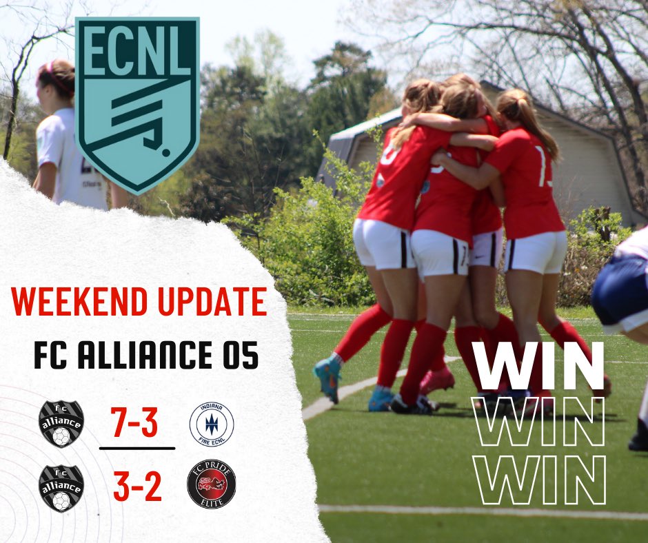 Two BIG wins vs. FC Pride and Indiana Fire this weekend! Great job ladies!!@ECNLOhioValley <a href="/FCAECNL/">FC Alliance Girls ECNL</a> <a href="/TopDrawerSoccer/">TopDrawerSoccer</a>