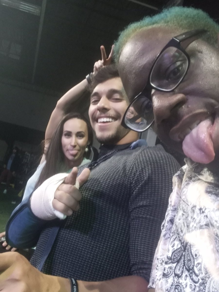 thatnastyleroy's tweet image. Hanging out with My #NastyHottie @Ashley_DAmboise &amp;amp; @jackledger00 At #NightmareFactoryShowCase