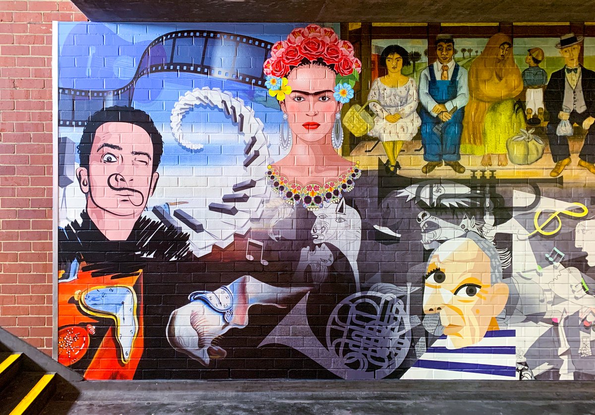 Edugrafix Creative (@edugrafix) on Twitter photo A #TBT to some of the worlds' most prolific artists with this colourful and inspirational arts wall at Warrawong High. Celebrating Frida, Dalí, Van Gogh & Picasso 🧑🎨🎨🎉
#LoveWhereYouLearn <a href="/NSWEducation/">NSW Dept of Education</a> A #TBT to some of the worlds' most prolific artists with this colourful and inspirational arts wall at Warrawong High. Celebrating Frida, Dalí, Van Gogh & Picasso 🧑🎨🎨🎉
#LoveWhereYouLearn <a href="/NSWEducation/">NSW Dept of Education</a>
