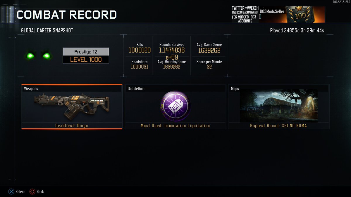 VVexeh's tweet photo. PS4/PS5 Black Ops 3 Modded Account or Recovery Giveaway
How to Enter
- RT &amp; Like This Post
- Follow Me @VVexeh
- Tag Someone in Replies
- Ends in 24 Hours
[If you have previously purchased a recovery from me you will win 25,000 Crypto Keys Instead]
Good Luck Everyone 💟 https://t.co/sKCPw5Rd4j