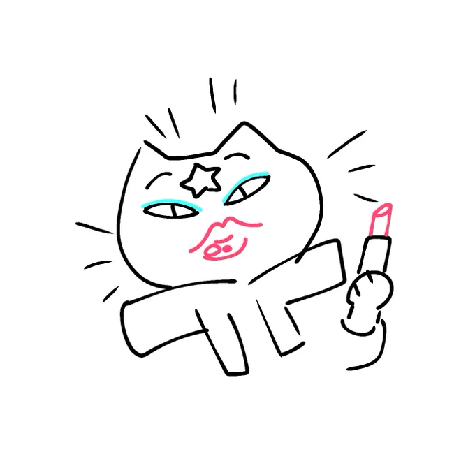 @_yoha_11 And we know that my fingers are crooked.😅👇💦
By the way!  Did you know that Star absolutely does not know how to use cosmetics?  😹👉🐱💦❌💄 