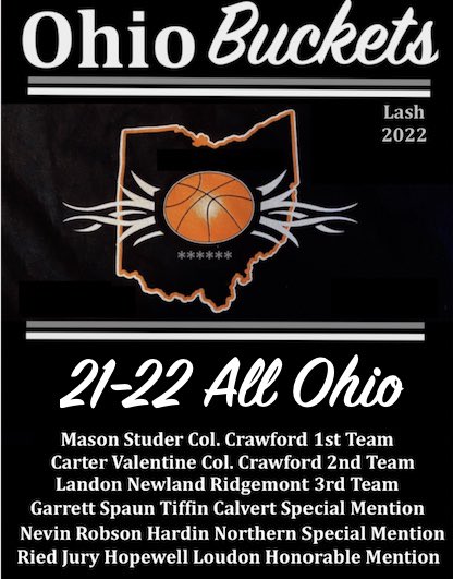Congratulations to our 2022 Ohio Buckets-Lash All Ohio selections!