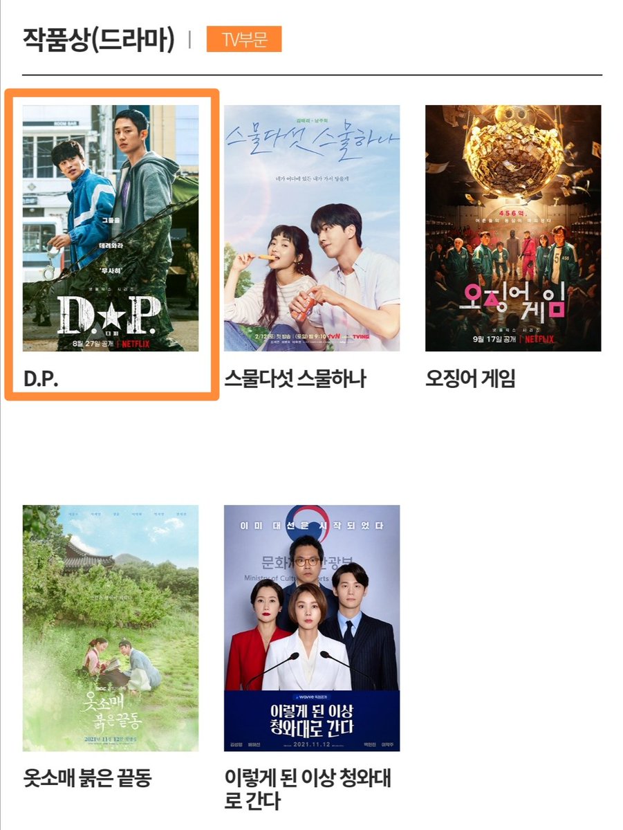 Congratulations to DP team for their multiple nominations on Baeksang Arts Awards 2022 🏆 #DP nominated as Best Drama (TV Category) #JungHaeIn nominated as Best Actor (TV Category) #정해인...