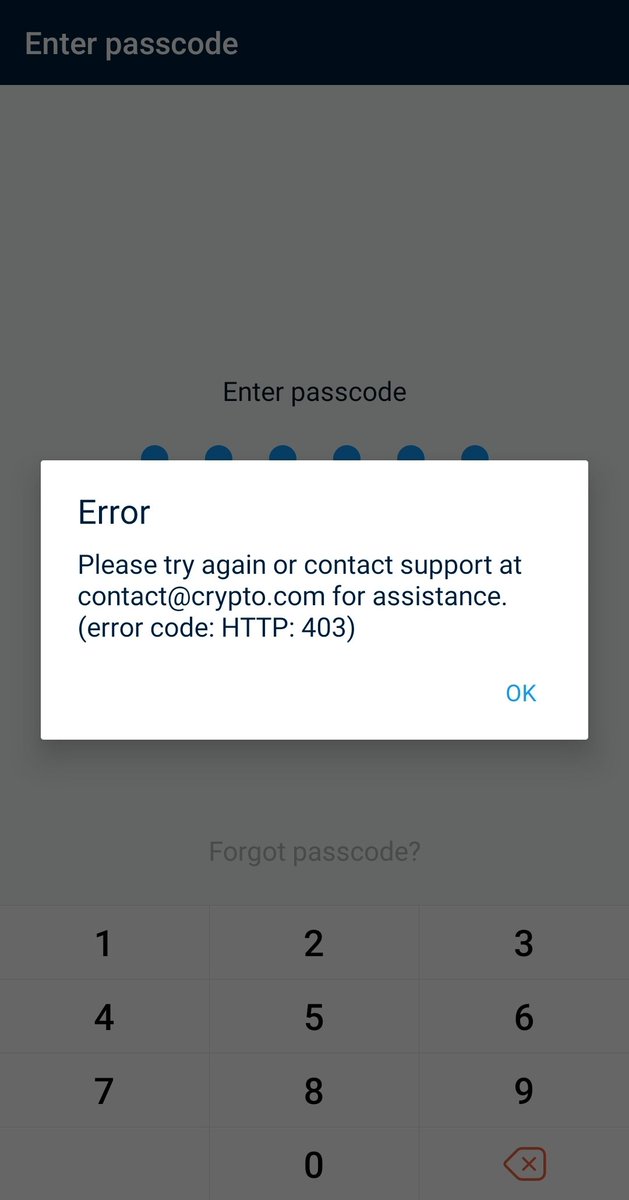 TheRealYol's tweet photo. @cryptocom Whats up with this?? I've emailed yall and haven't heard back. https://t.co/xgHiw5ZVnZ