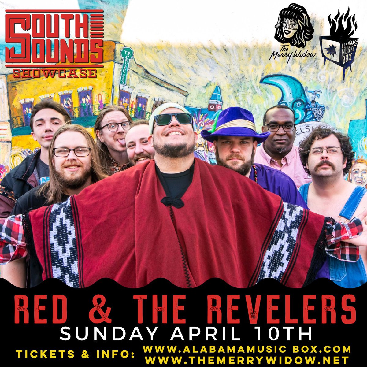 #BankHeadBoys are on now at <a href="/alabamamusicbox/">ALABAMA MUSIC BOX</a> and then we’ll close out the showcase tonight with <a href="/Redandtherevel/">Redandtherevelers</a> at <a href="/TheMerryWidowAL/">The Merry Widow</a> at 9:15PM 🎉