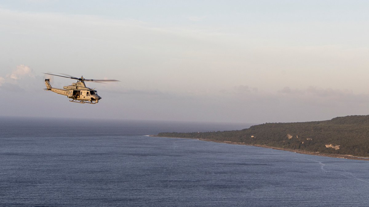 ACE takes flight in Guam @USMC Marines with Marine Medium Tiltrotor Squadron 265 (Rein.), 31st MEU, conduct flight operations at the Pacific Ocean, Mar. 23, 2022. #ReadyAndCapable #IIIMEF #Readiness #Capability #Capacity #Lethality #USMC #BlueGreenTeam #PacificMarines #3DMEB