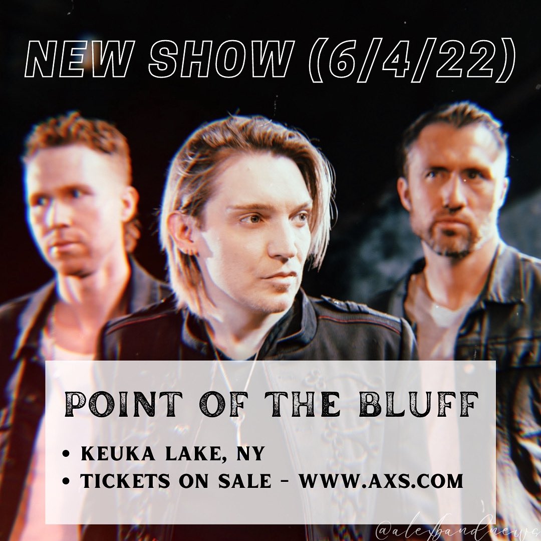 N E W  S H O W  A L E R T • <a href="/alex_band/">Alex Band</a>