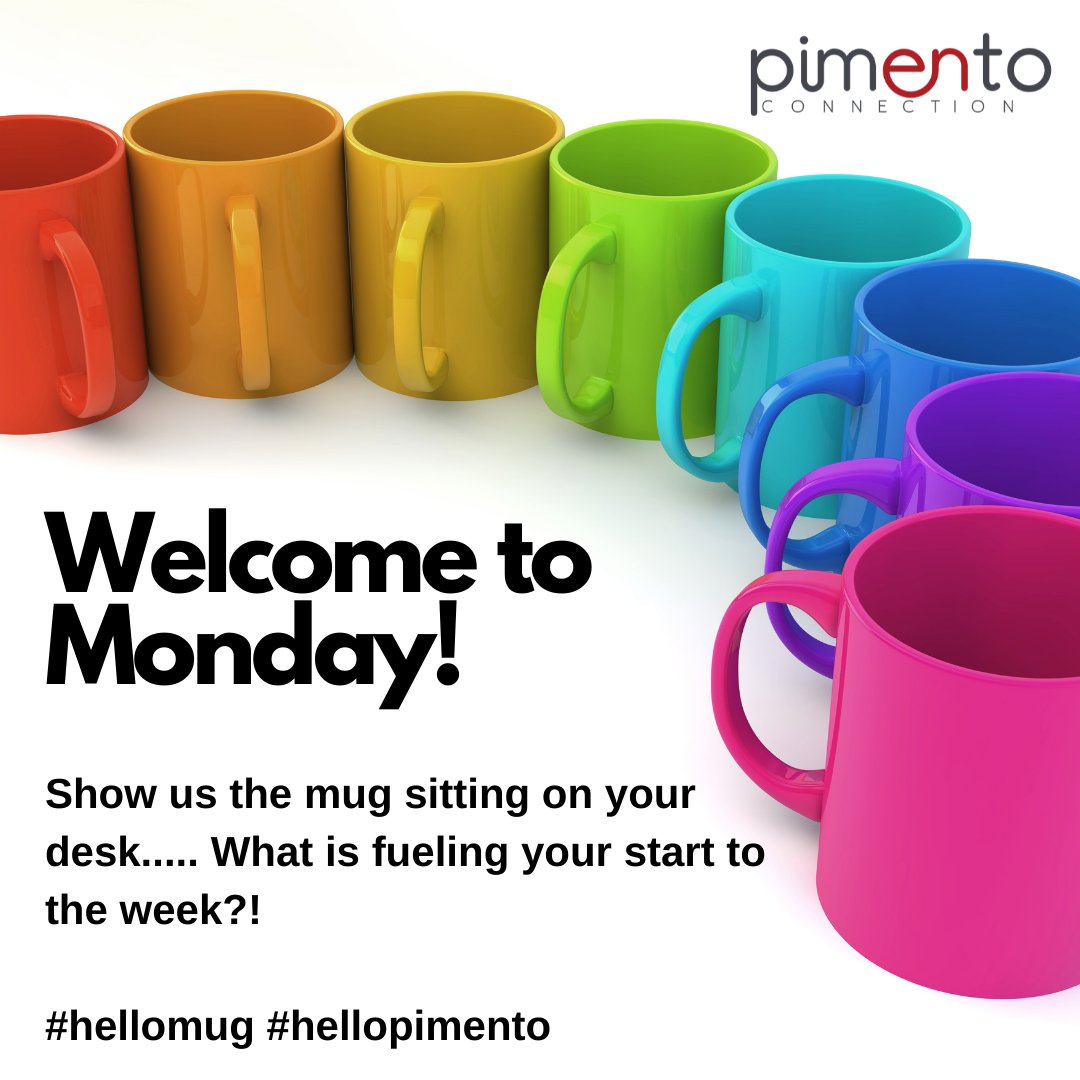 pimento_connect's tweet photo. #hellopimento #hellomug #mondaymotivation #SBS
Good morning! Wishing you all a successful week ahead. https://t.co/ZnAIs54O9m