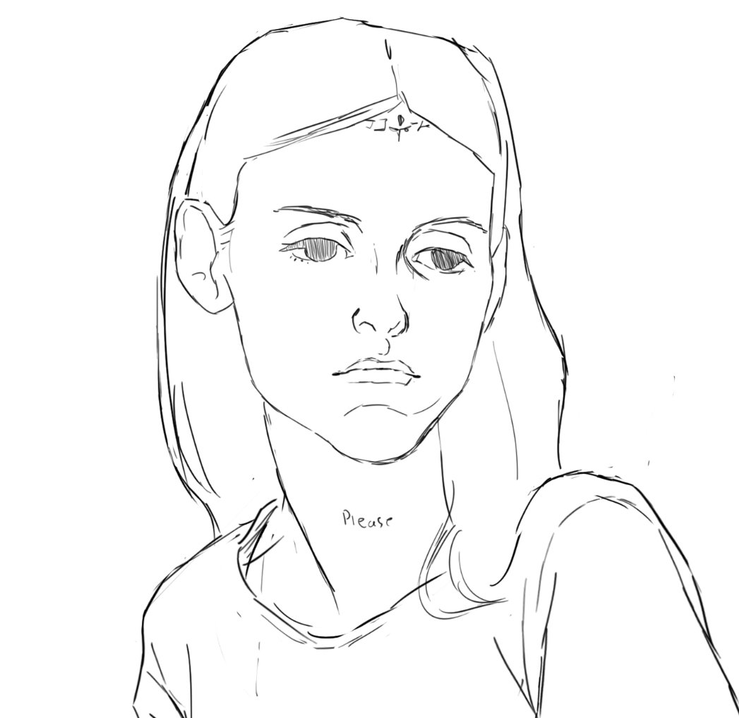 warmup and a drawing of @mothercain i was going to animate but i'm tired and its late 