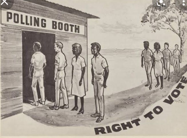 Krishna97698287's tweet photo. The Commonwealth parliament passed the Commonwealth Franchise act in 1902,which gives men and women through all states the right to vote in federal elections but denies the right to vote of Aboriginal people in Australia.#nursing1008 https://t.co/7R3szYwYus