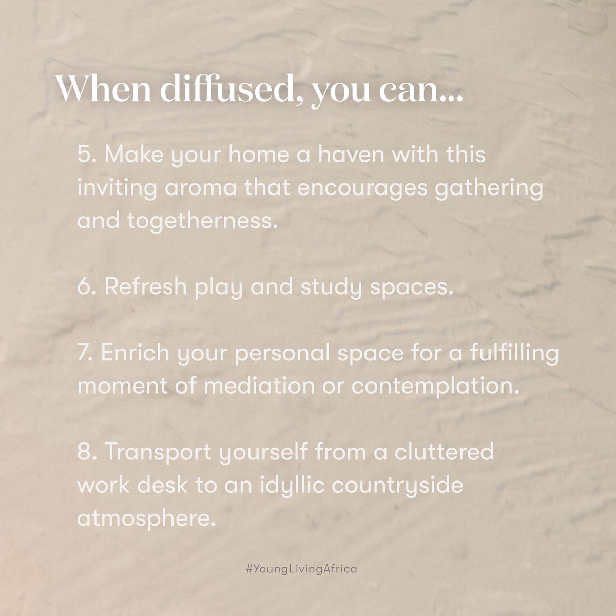 YoungLivingAF's tweet photo. 8 ways to use #PeaceAndCalming essential oil blend 💚

It forms part of our exclusive #SALifestyleCollection that is available for purchase online and in-store while stocks last! Learn more📲 https://t.co/eWkbipTRx2 🍃💡✨ 

#NewProductAlert #EssentialOils #YoungLivingAfrica https://t.co/9J6UB9ItD5