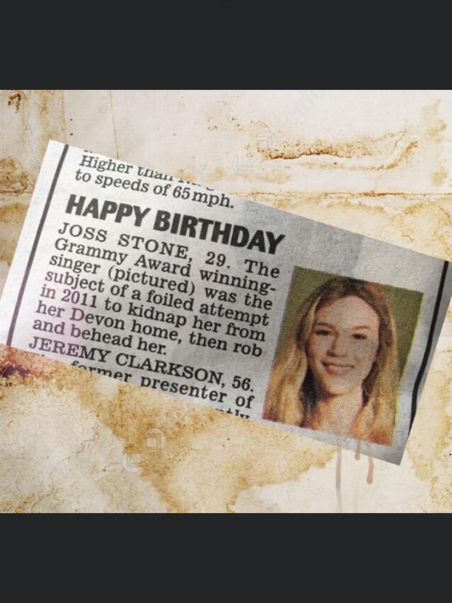 Happy birthday to Joss Stone 