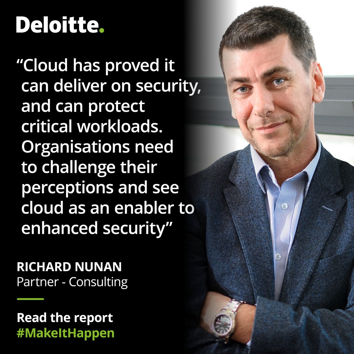 DeloitteIreland's tweet photo. Are you keeping pace with the adoption of cloud technology as an enabler for enhanced security? Discover the latest insights on cloud technology in Ireland: https://t.co/3Szt01DmG2

#MakeItHappen #CloudTransformation https://t.co/G4mGGzWPYB