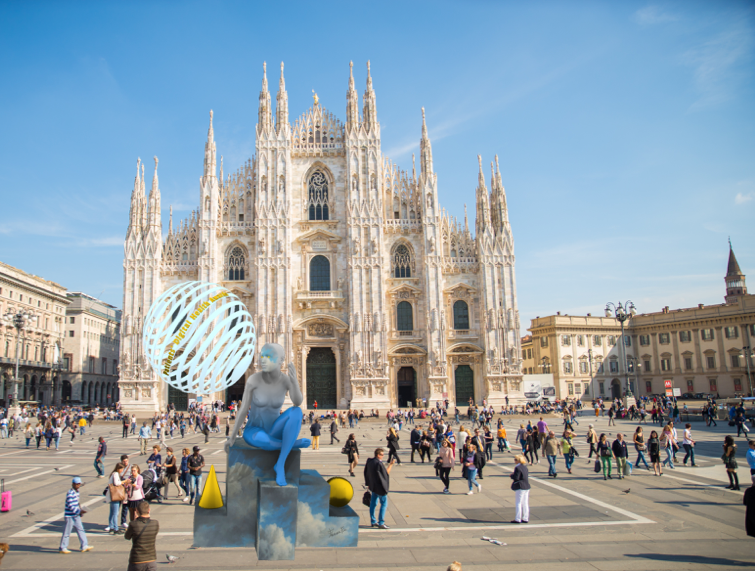 DigHealthAca's tweet photo. Prosegue il viaggio nell'Italia digitale con #DigitalMente, la scultura 3D in realtà aumentata del #premio #PDHA22, Patients' #DigitalHealth Awards.
📍Qui #DigitalMente è in Piazza Duomo a Milano.
Il #bando è aperto!
Info e candidature su 👉 https://t.co/cq0djRNaRm
#eHealth https://t.co/X3byqHVDKl