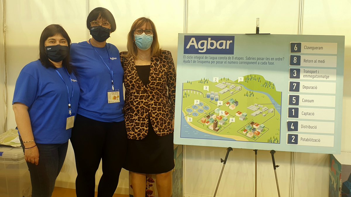 👧👦 Moltes famílies s'han apropat al nostre estand a la #Firabril d'aquest cap de setmana per conèixer el cicle integral de l'aigua i participar en les nostres activitats!

🤝 L'alcaldessa d'#ElPerelló, M. Cinta Llaó, també ha visitat el nostre estand.