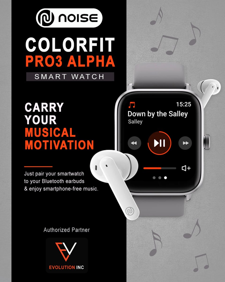 evolutioninc_'s tweet image. Introducing Noise ColorFit Pro 3 Alpha #smartwatch with:
&amp;gt; Voice Calling
&amp;gt; Music Storage
&amp;gt; Bigger &amp;amp; Brighter Display
&amp;gt; 100 Sports Modes &amp;amp; 5 ATM rating.

Evolution Inc - business@evonext.in

#colorfitpro3 #evolutionincindia #distributors #india  #sports #noisewatch #noise