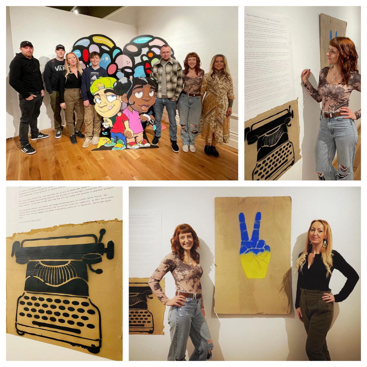ThirdResponse's tweet photo. Wrote a little something about peace and protest art…check out this awesome street art exhibition from a collective of Cornish artists until 7th May 2022 @Cornwall_Museum #thewritingsonthewall #creativecollaboration #paint4peace #protestart #streetartstylee #cornishwriter https://t.co/eBdSh2f9yb